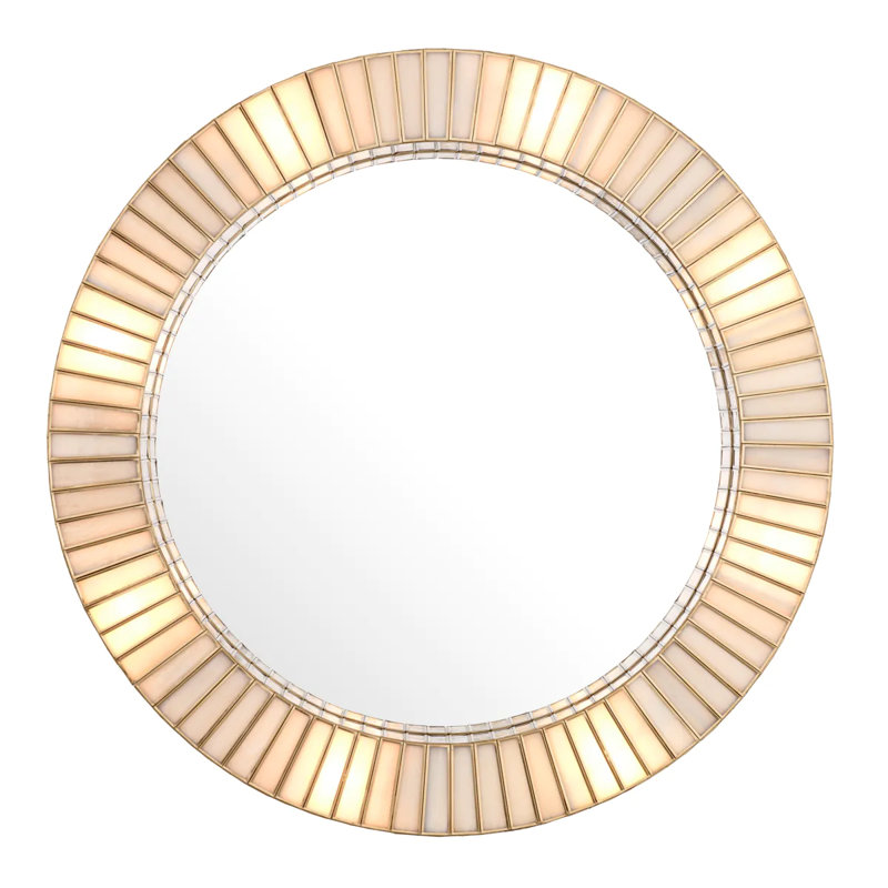 Mirror Monari With Light Antique Brass Finish