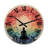Colorful Meditation Harmony of Mind - Abstract Oversized Wood Wall Clock-39633935