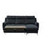 Izola 3 Seater Velvet Sofa Bed-1177284081-1177284095