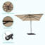 Parasol suspendu d'extérieur 8,2 x 8,2 pi pour terrasse-1901055033
