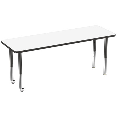 Rectangle Dry-Erase Activity Table with Adjustable Legs
