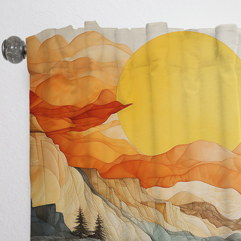 Bold Landscape Canyon Desert VI - Rideau obscurcissant pour chambre Canyon - 1 panneau, L 52 po x L 120 po