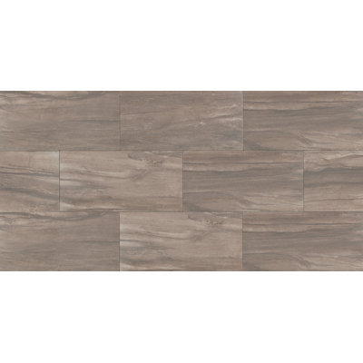 Athena 12" x 24" Porcelain Wood Look/Field Tile in Cliff