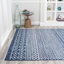 Tapis bleu marine / crème Bouvard-1972096626