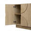 Grande armoire de rangement à 4 portes avec poignées semi-circulaires et tablettes réglables pour la salle à manger-453523176