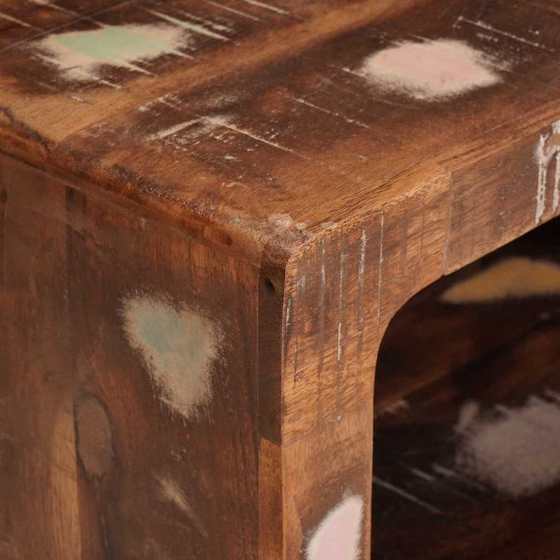 45cm W Solid Wood Bedside Table, Brown