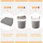 Fabric Laundry Hamper with Handles-1318804056