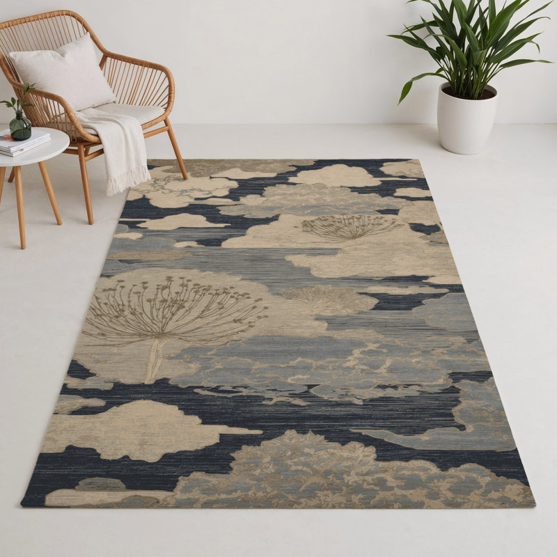 Tapis beige d'intérieur et d'extérieur Nature, Rectangle 9 pi x 12 pi