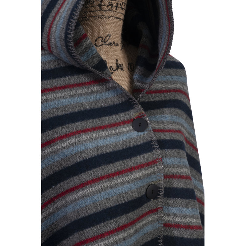 Jeté à capuchon Wooded River Alpine Stripe - 72 x 48