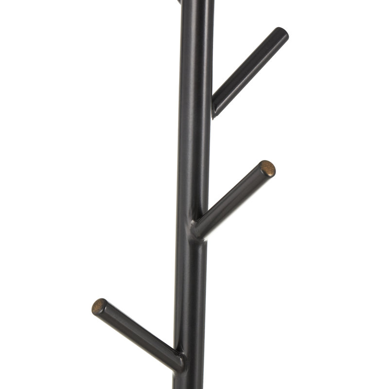 Metal 8 Hook Coat Rack With Triangle Legs