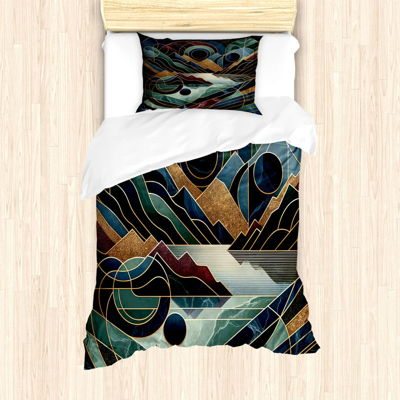 Lake Duvet Cover, Twin Duvet Cover + 1 Standard Shams
