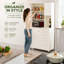 Armoire de cuisine avec portes, tablettes, organisateur de rangement autoportant blanc pour la nourriture, la vaisselle, les appareils électroménagers, la salle à manger, la buanderie, la buanderie