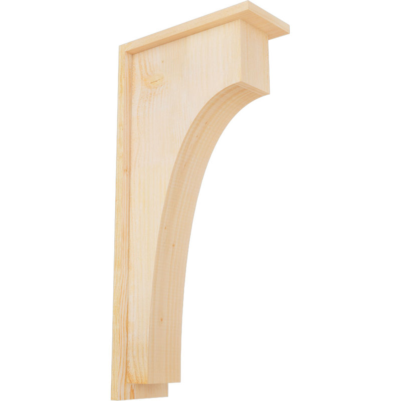 Corbeau Huntington avec plaque arrière, H 26 po x l 6 po x P 14 po, Sapin de Douglas, Sciage brut
