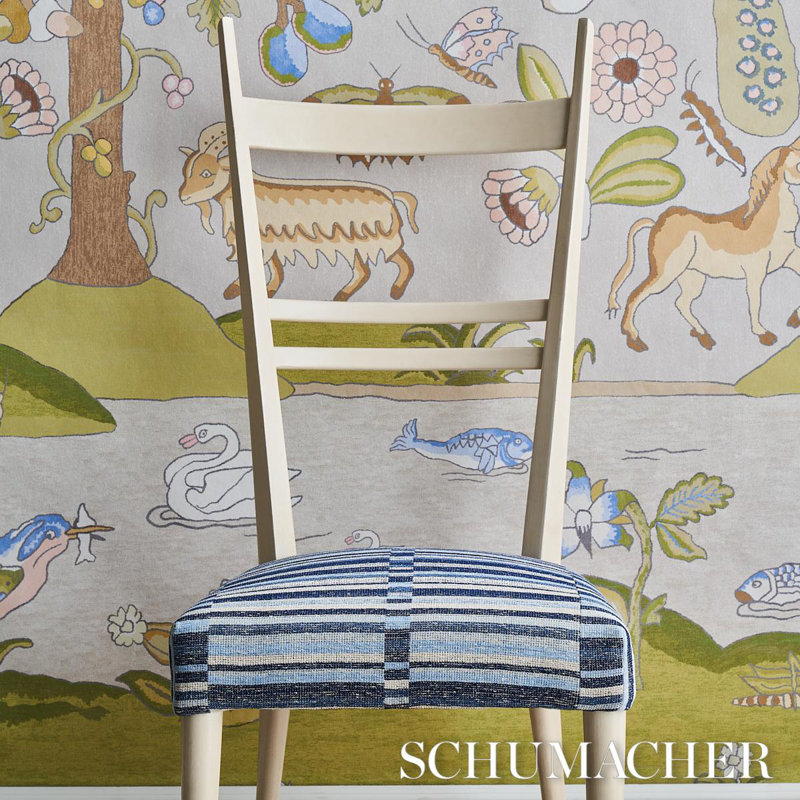 Tierra Stripe Fabric, Blue