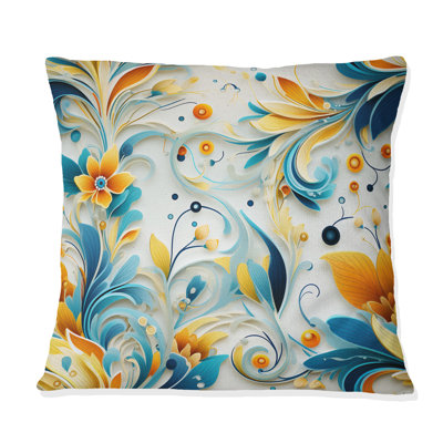 Coussin décoratif à motif cachemire Contemporary Harmony