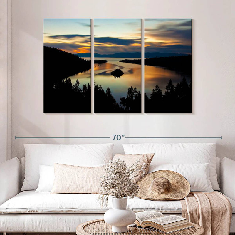 Alvord Emerald Bay au lac Tahoe, H 24 po x l 38 po