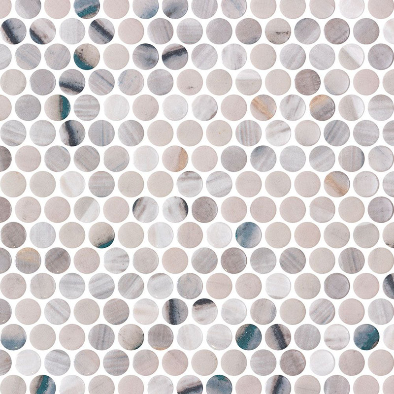 Carreau de mosaïque en verre recyclé Spectrum, Lubrifiant