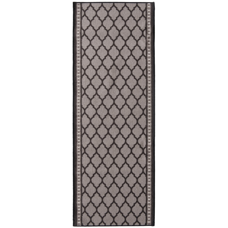 Tapis noir Anabel, Tapis de couloir 2 pi x 17 pi