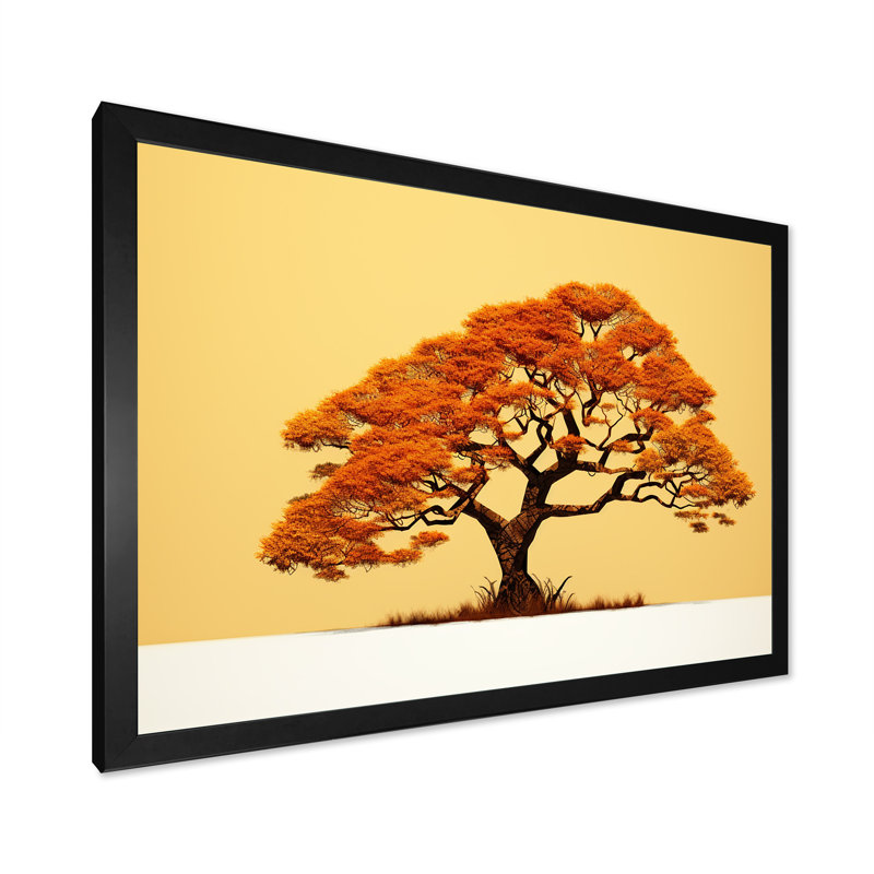 Arbre africain Ambiance Savana III, Cadre photo noir, H 12 po x l 20 po x P 1 po