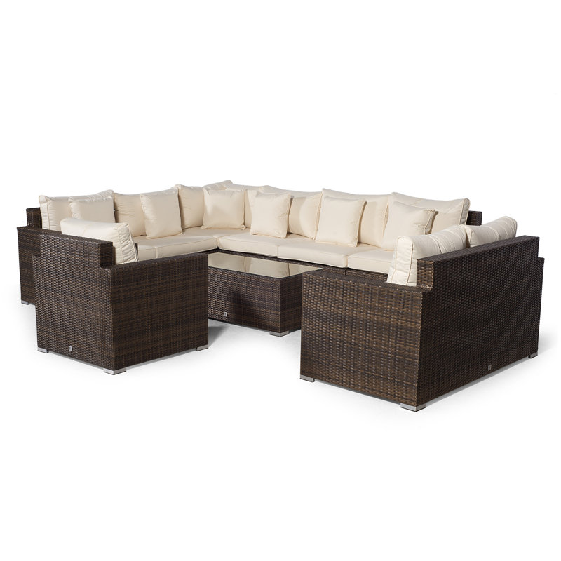 Yancey 5 Seater Rattan Corner Sofa Set
