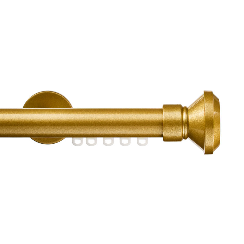 Tringle à rideaux simple Santos, Doré, 72"