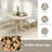 36'' Round Farmhouse Dining Table for 4 w/Stable Intersecting Pedestal Base-1484118141-1484118143