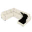 Beige en forme de U avec lit escamotable facile et méridienne de rangement, couleur personnalisée