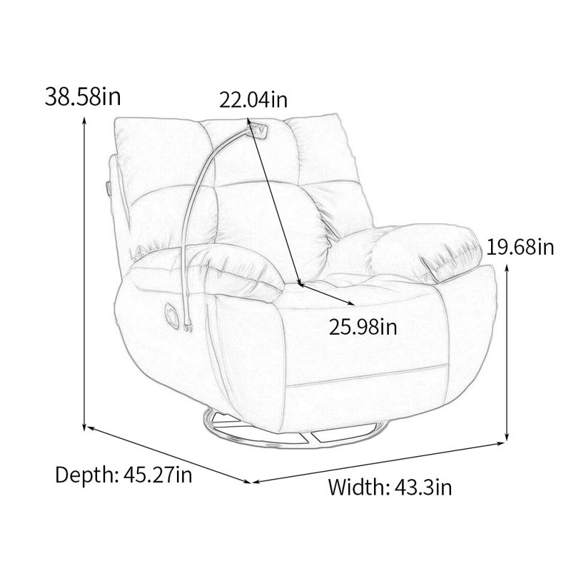 Fauteuil inclinable en similicuir Minisci, Similicuir cyan