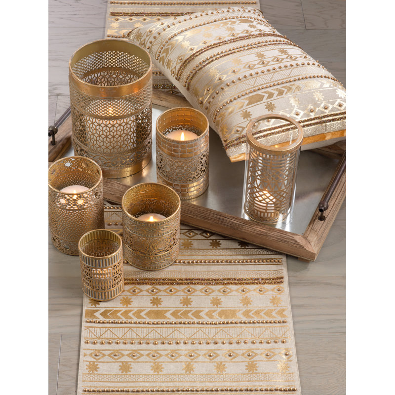 Doyline Geometric Cotton Table Runner