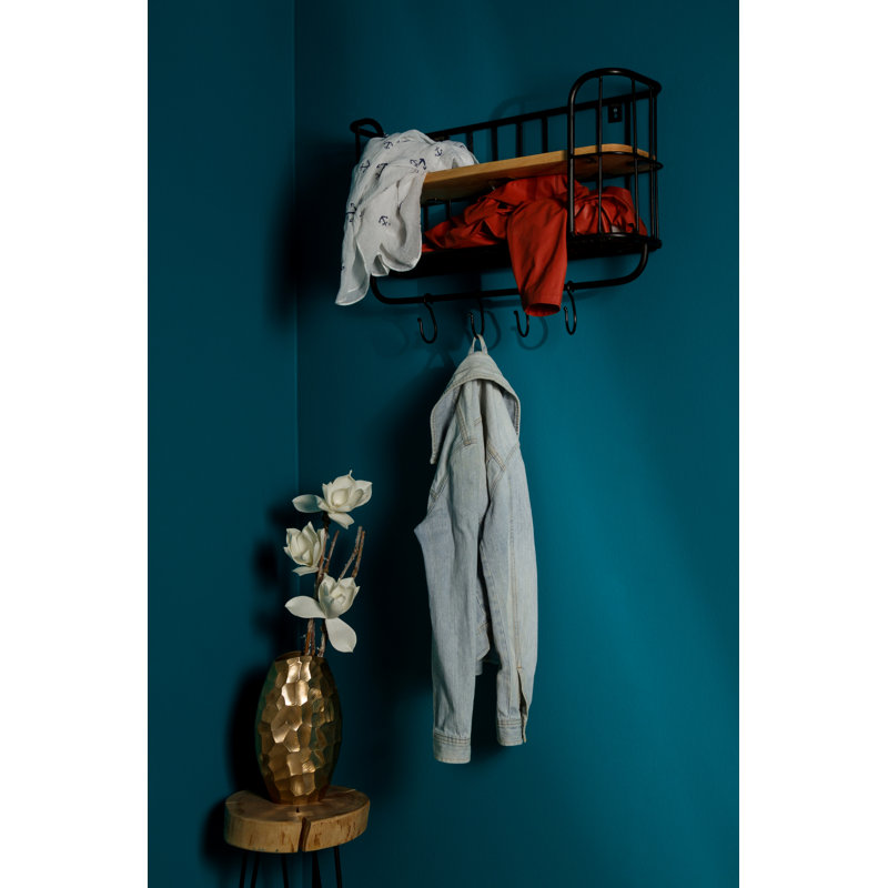 Emilee 2 Piece Metal Industrial Pipe Shelves