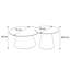 Huseman 2In1 Round Coffee Table CARTELLE White High Gloss-1157354985