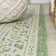 Aaleayah Medallion Textured Weave Cream/Green Indoor/Outdoor Rug