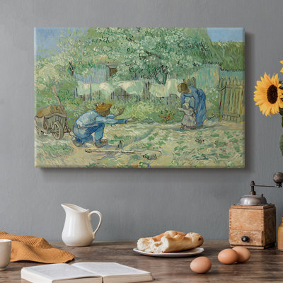 Premiers pas, d'après Millet-Vincent van Gogh-Toile tendue avec châssis-1890