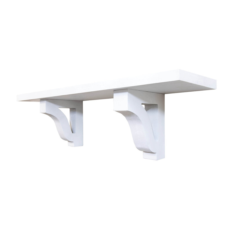 Tablettes de 1 po / corbeaux l, H 8 po x l 20 po x P 6 po