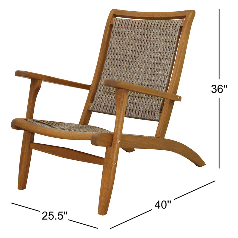 Chaise de patio Arnot, Brun
