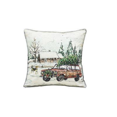 Toile Reversible Cushion Pad