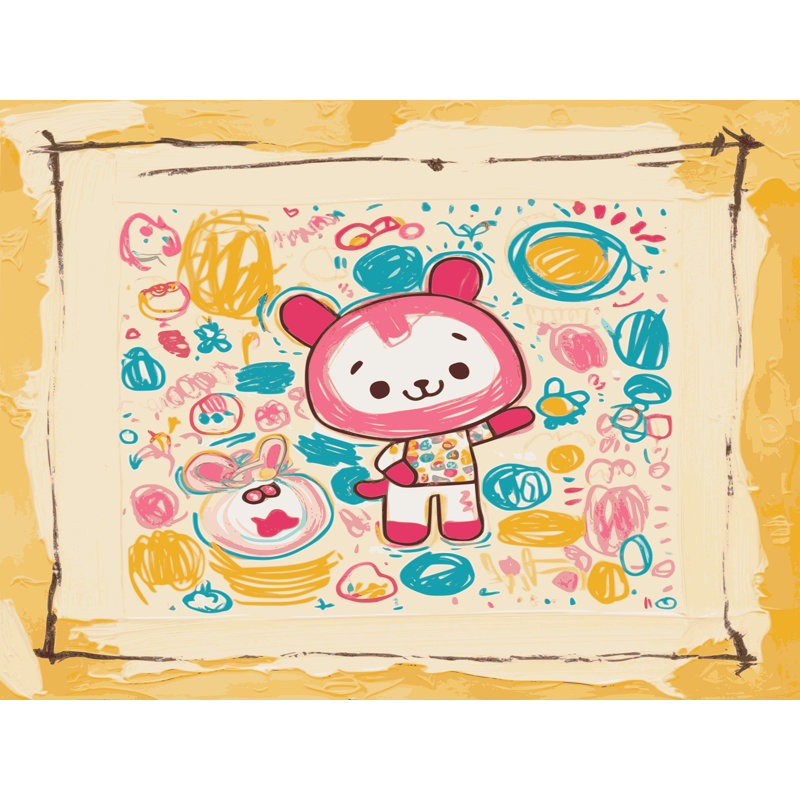 Tapis pour enfants East Urban Home, Rectangulaire 3 pi x 5 pi
