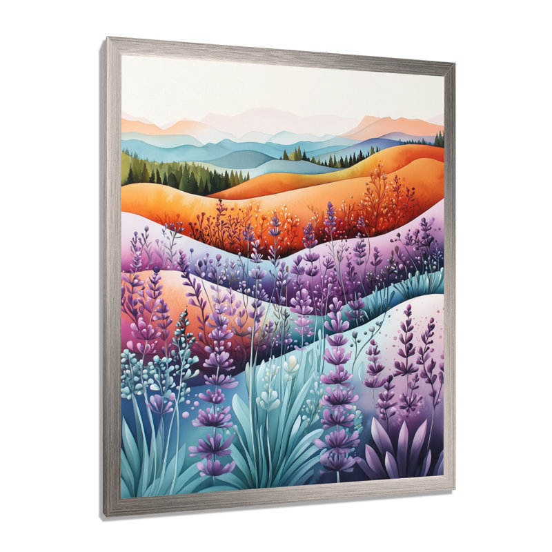 Jacolby - impressions murales florales, Argent argent, H 32 po x l 24 po, Reproduction encadrée d'une seule photo