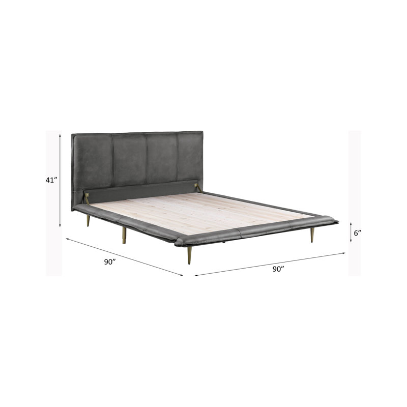Structure de lit avec tête de lit Upholstedred
