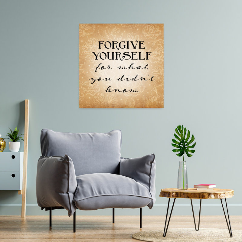 «Forgive Yourself», art contemporain abstrait, H 24 po x l 24 po