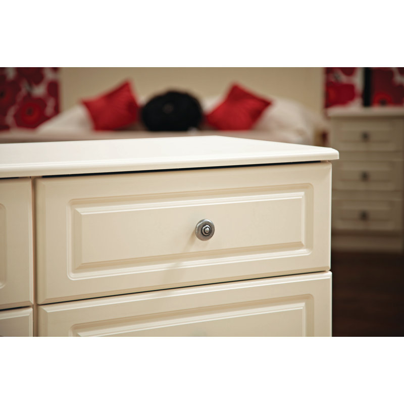 Fully Assembled Meansville Dressing Table Set, Cream
