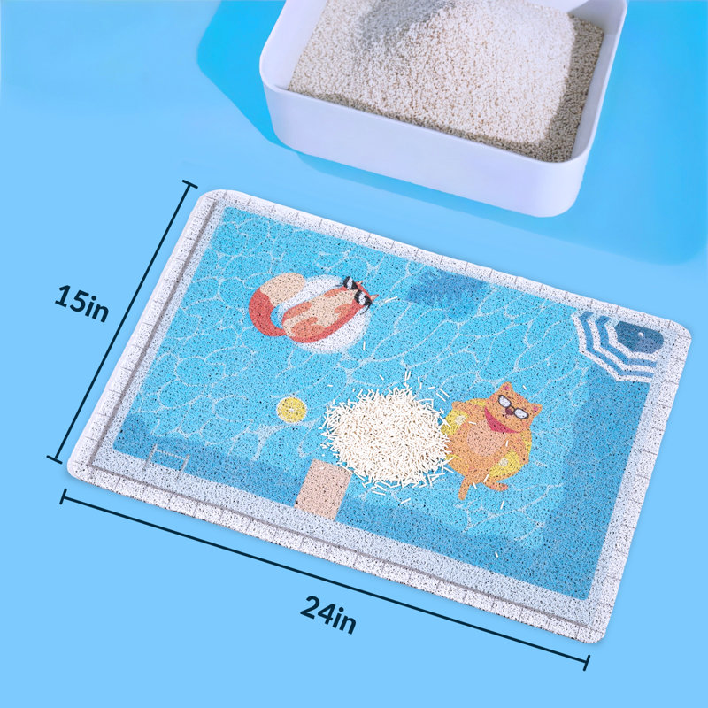 Tapis pour chat 15 po x 24 po Summer Pool