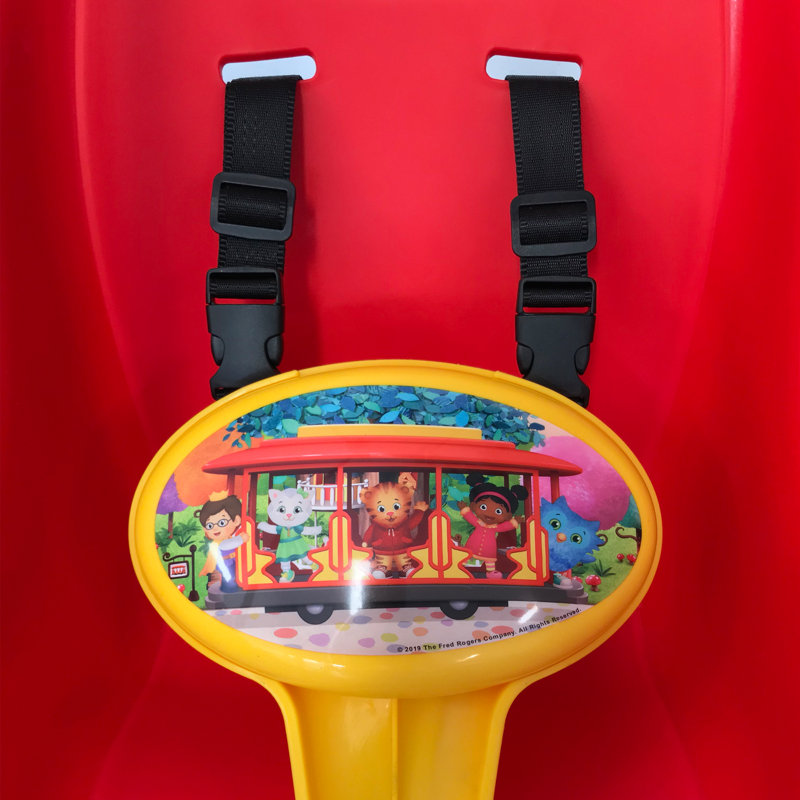 M&M Sales Enterprise Plastic Red Bucket Swing with Mounting Hangers and Chains