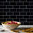 Premium 3" x 6" Straight Edge Glass Mosaic Subway Tile-40558748