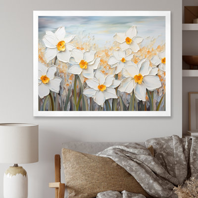 «Daffodils Tranquility Floral Field II», reproduction sur toile
