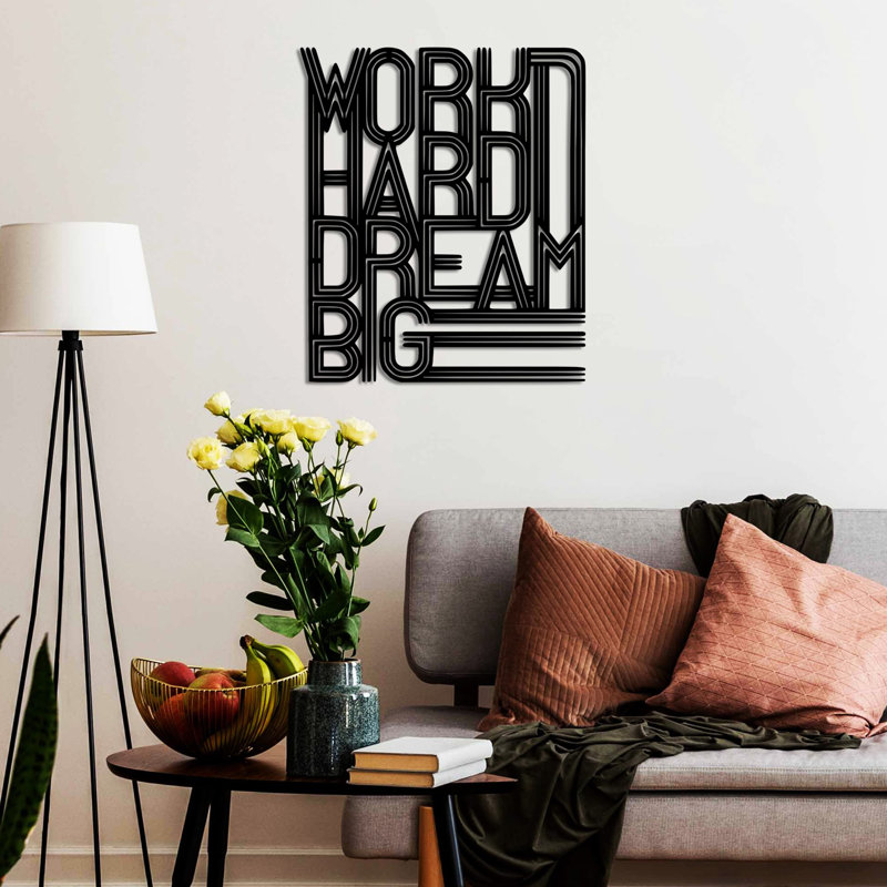 Stylish Decorative Metal Wall Accessory, Black, 18.1 x 21.7 inches | 100% Metal, Thickness: 0.06 inches | Lightweight Design at 2.9 lbs | Perfect for Home Décor & Modern Interiors, Durable and Eye-Catching