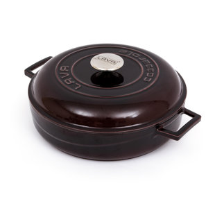 Étuve en fonte ronde avec couvercle en dôme LAVA Premium 11 po / 28 cm