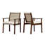 Chaises de salle à manger d'extérieur Ullman Modern Coastal Acacia-123431608
