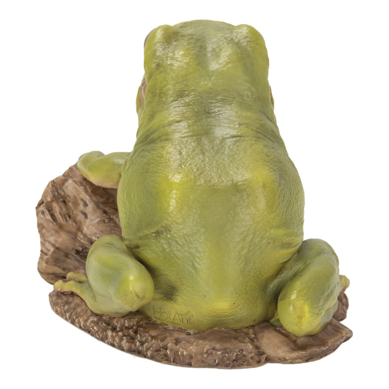 Green Polyresin Tree Frog Garden Statue