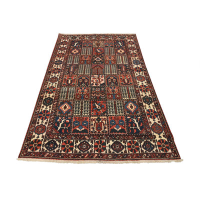 Tapis unique en laine bleu 7 pi 2 po x 10 pi 1 po Fahrin